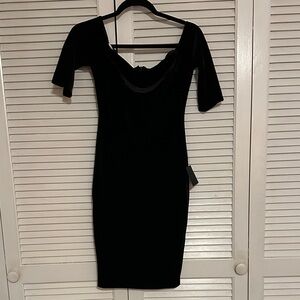Lulu's Classic Black Mini Dress